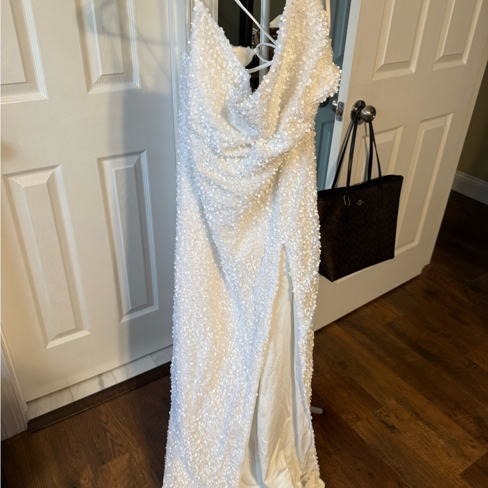 Fashion Nova White Maxi Dress